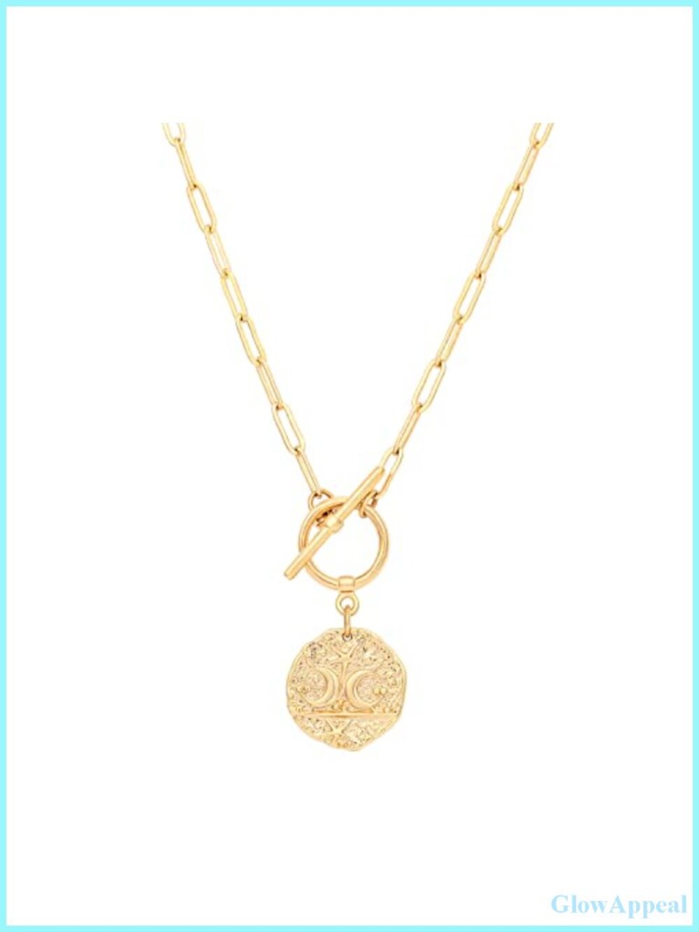 18K Gold Plated Moon Star Lion Evil Eye Pendant Choker Necklace Layering Jewelry